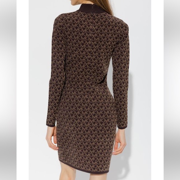 Michael Kors Dress Allover Print Black-Yellow main image 0